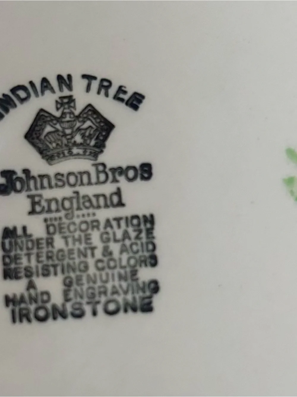 4 mcm Indian Tree dinner plates from Johnson Brothers